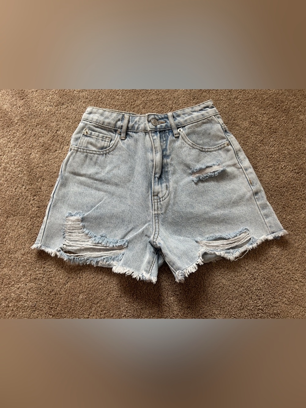 White Fox Jean Shorts